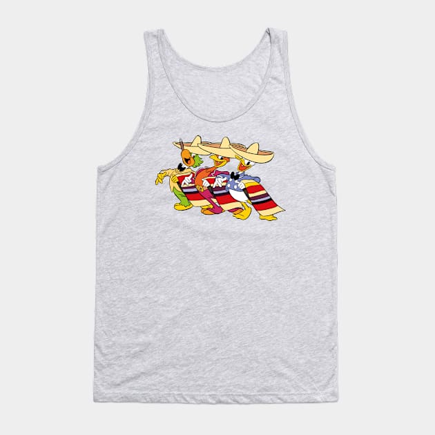 Panchito, Zé carioca and Donald Tank Top by jimlev